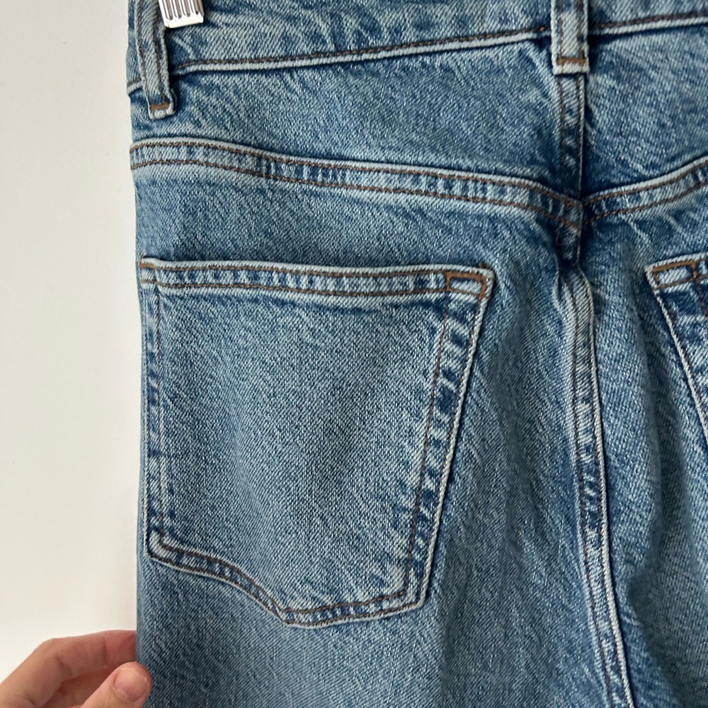reformation jeans maya Blue high rise skinny button - Picture 9 of 11